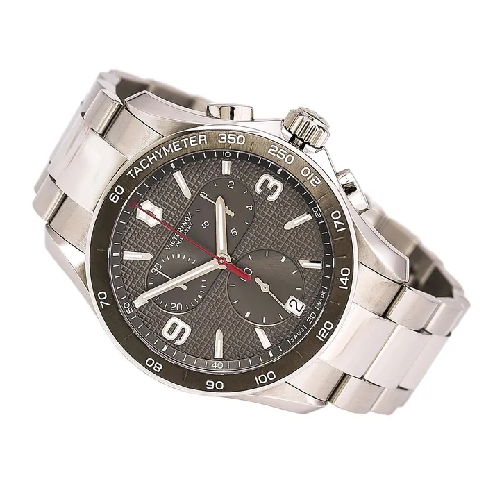 Swiss Army 241656 Mens Chrono Classic Grey Dial Stainless Steel Bracelet Watch Victorinox Swiss Army Bracelets Swiss Army 241656 Mens Chrono Classic Grey Dial Stainless Steel Bracelet Watch Victorinox Swiss Army Bracelets