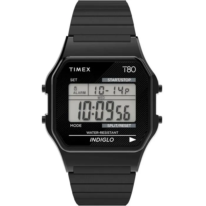 Timex Bracelets Timex Unisex Chronograph Watch T80 Digital Dial Black Bracelet TW2R67000YB Timex Bracelets Timex Unisex Chronograph Watch T80 Digital Dial Black Bracelet TW2R67000YB
