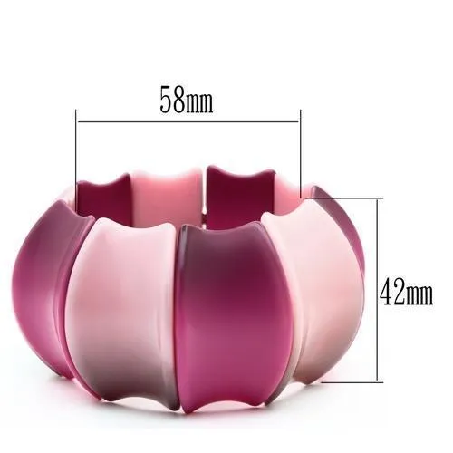 VL038 Resin Bracelet with Synthetic Synthetic Stone in Multi Color Alamode Bracelets
