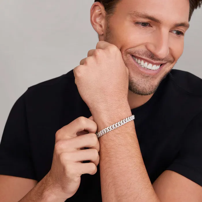 Anthem Silver Curb Chain Bracelet 8mm LAGOS Bracelets Anthem Silver Curb Chain Bracelet 8mm LAGOS Bracelets