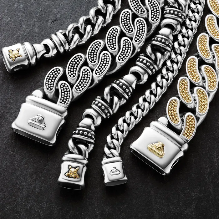 Anthem Silver Curb Chain Bracelet 8mm LAGOS Bracelets Anthem Silver Curb Chain Bracelet 8mm LAGOS Bracelets
