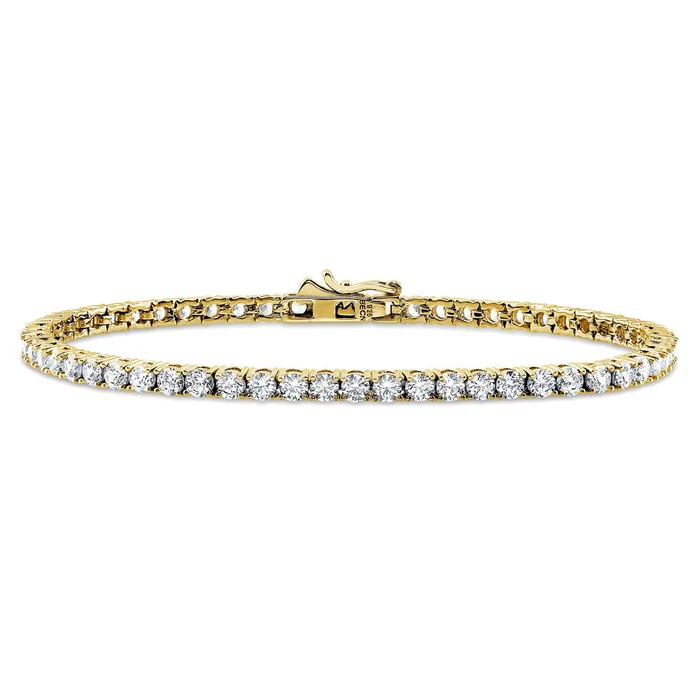 BERRICLE Bracelets CZ Tennis Bracelet in Gold Flashed Sterling Silver