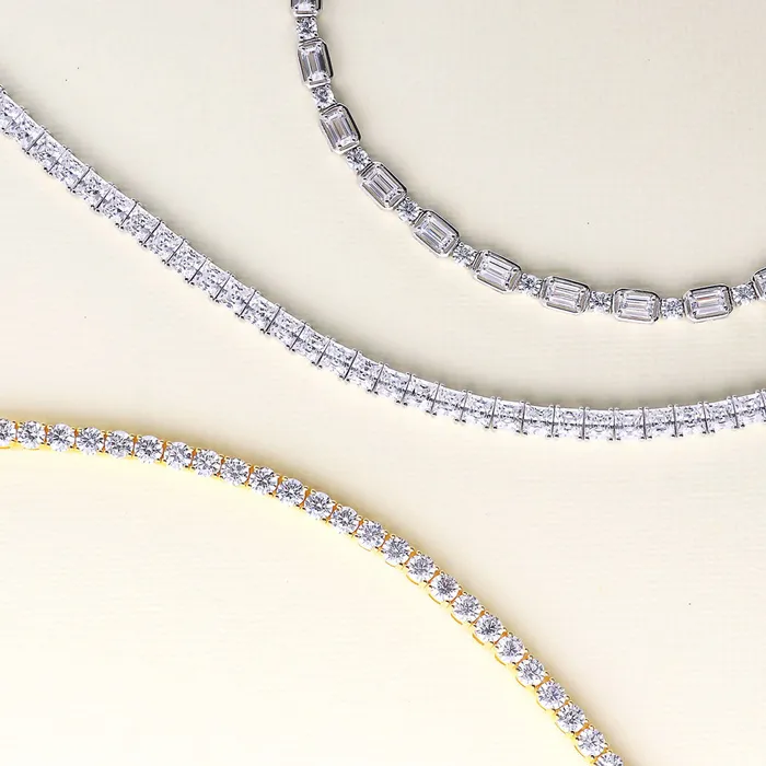 BERRICLE Bracelets CZ Tennis Bracelet in Gold Flashed Sterling Silver
