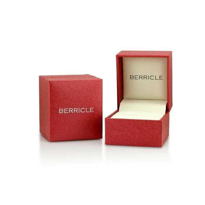 BERRICLE Rings Art Deco Milgrain CZ Ring in Sterling Silver