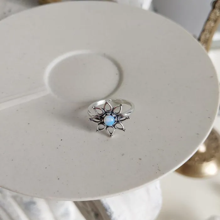 Boho Rings with Opal in Sterling Silver WickedAF Rings