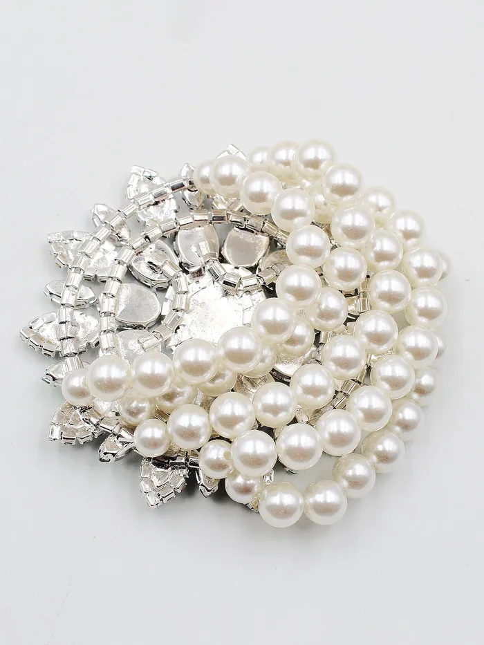 Bracelets 081022 Sparkling Flower Statement Evening Bracelet Bracelets 081022 Sparkling Flower Statement Evening Bracelet