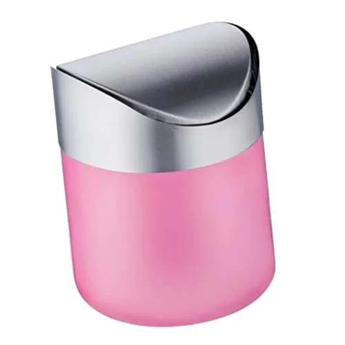 Bracelets CALANDIS Stainless Steel Ashtray Desktop Mini Trash Can Pink Dropshipped via Social Commerce Network