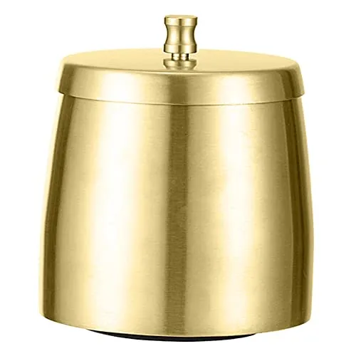 Bracelets CALANDIS Windproof Ashtray with Lid Stainless Steel Rainproof for Smoking Smokers Gold Dropshipped via Social Commerce Network