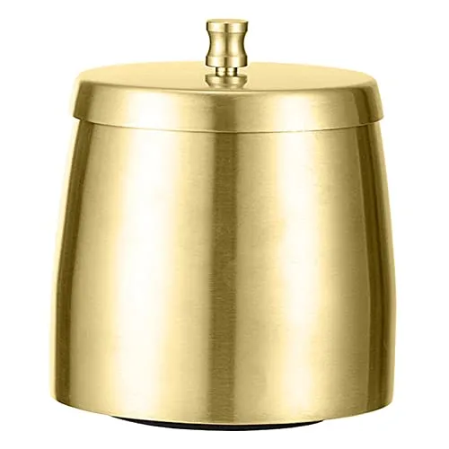Bracelets CALANDIS Windproof Ashtray with Lid Stainless Steel Rainproof for Smoking Smokers Gold Dropshipped via Social Commerce Network