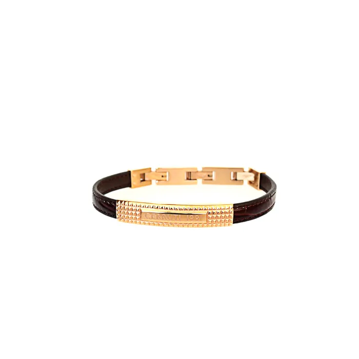 Bracelets Cerruti Mens Bracelet Rose Gold Polish Cerruti