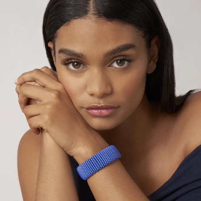 Bracelets Lagos Blue Caviar Ultramarine Statement Ceramic Caviar Bracelet 23mm Bracelets Lagos Blue Caviar Ultramarine Statement Ceramic Caviar Bracelet 23mm