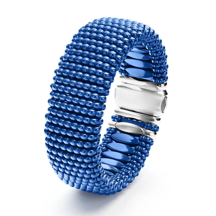 Bracelets Lagos Blue Caviar Ultramarine Statement Ceramic Caviar Bracelet 23mm Bracelets Lagos Blue Caviar Ultramarine Statement Ceramic Caviar Bracelet 23mm