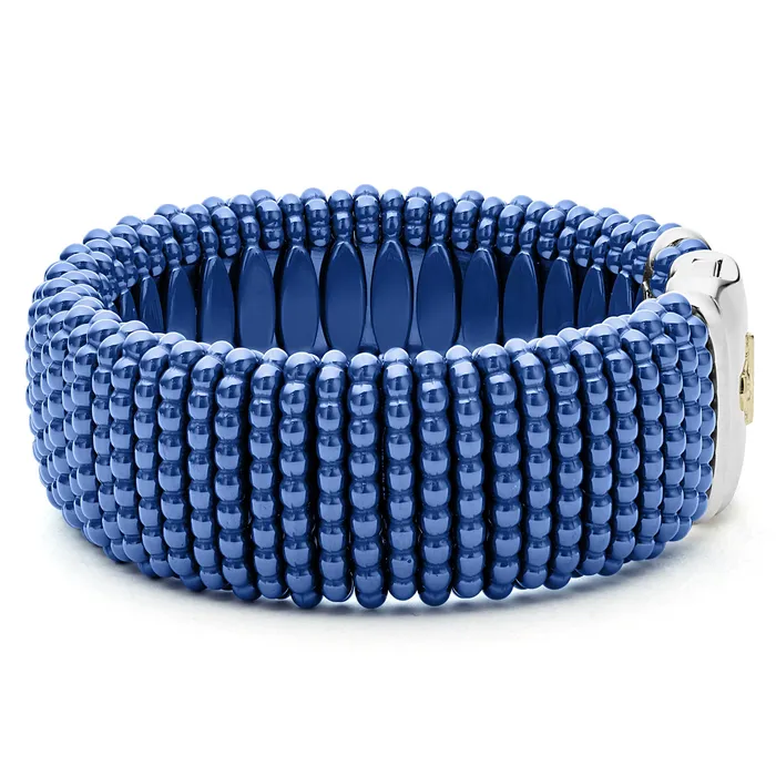 Bracelets Lagos Blue Caviar Ultramarine Statement Ceramic Caviar Bracelet 23mm Bracelets Lagos Blue Caviar Ultramarine Statement Ceramic Caviar Bracelet 23mm