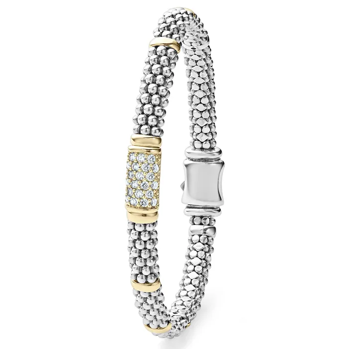 Bracelets Signature Caviar Diamond Caviar Bracelet 6mm LAGOS Bracelets Signature Caviar Diamond Caviar Bracelet 6mm LAGOS