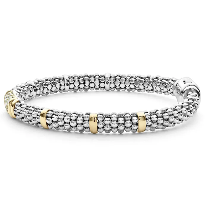 Bracelets Signature Caviar Diamond Caviar Bracelet 6mm LAGOS Bracelets Signature Caviar Diamond Caviar Bracelet 6mm LAGOS