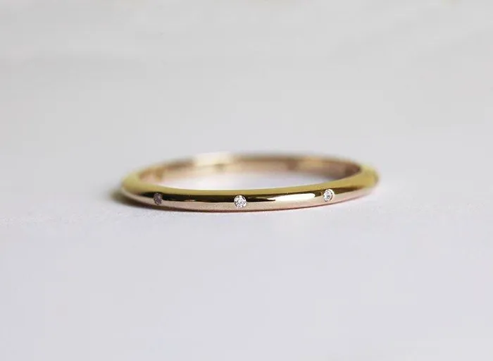 Capucinne Rings Diamond Ring Wedding Band