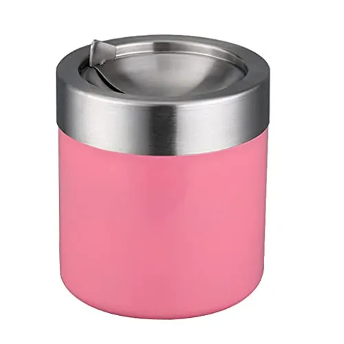 Dropshipped via Social Commerce Network Bracelets UJEAVETTE Stainless Steel Ashtray Desktop Mini Trash Can Stand Holder Ash Tray Pink Dropshipped via Social Commerce Network Bracelets UJEAVETTE Stainless Steel Ashtray Desktop Mini Trash Can Stand Holder Ash Tray Pink