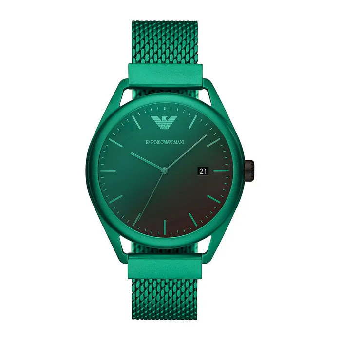 Emporio Armani Bracelets Emporio Armani Green Alnminium Mesh Bracelet Mens Watch Emporio Armani Bracelets Emporio Armani Green Alnminium Mesh Bracelet Mens Watch