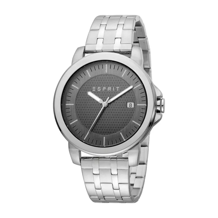 Esprit Esprit Mens Watch Silver Color Stainless Steel Bracelet Case Gray Dial With Dial Bracelets