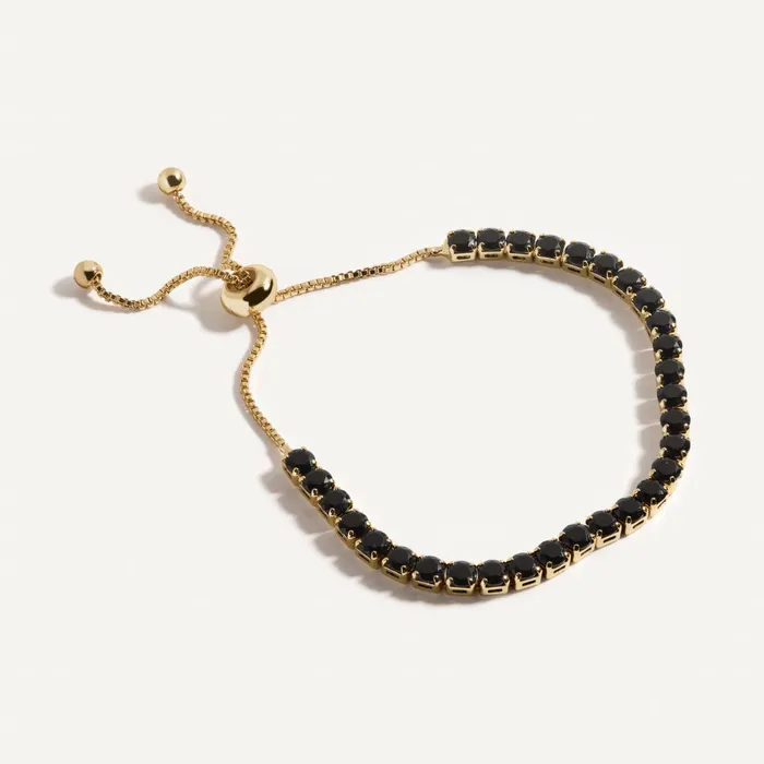 Hearts Valley Jewelry Bracelets Noir Tennis Bracelet