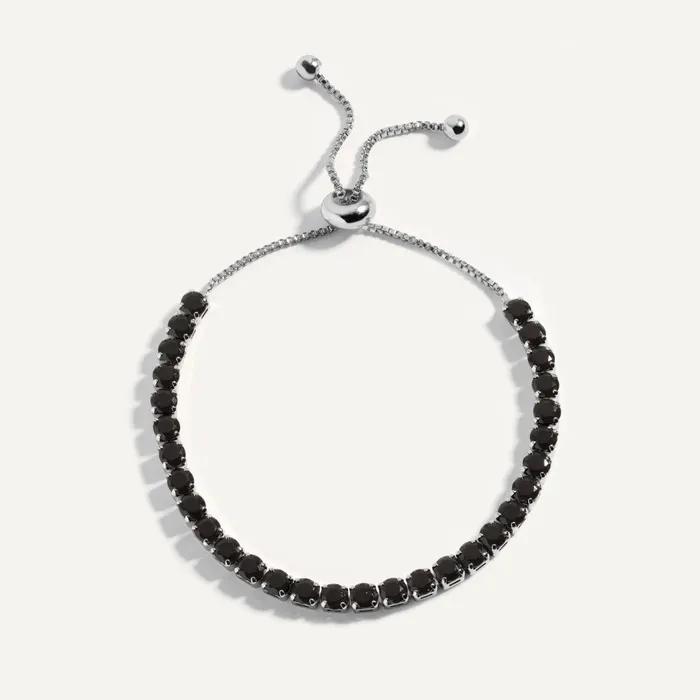 Hearts Valley Jewelry Bracelets Noir Tennis Bracelet