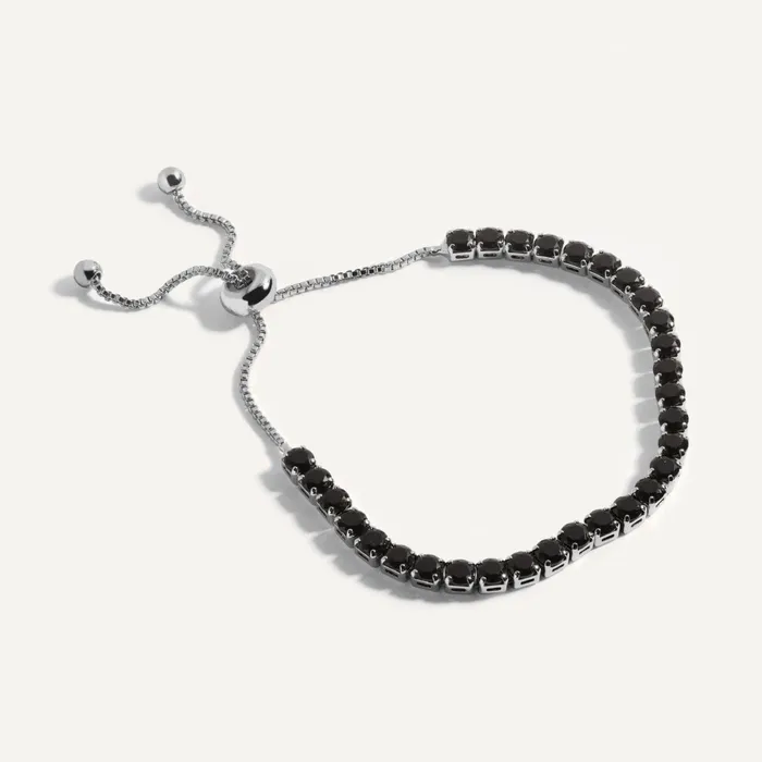 Hearts Valley Jewelry Bracelets Noir Tennis Bracelet
