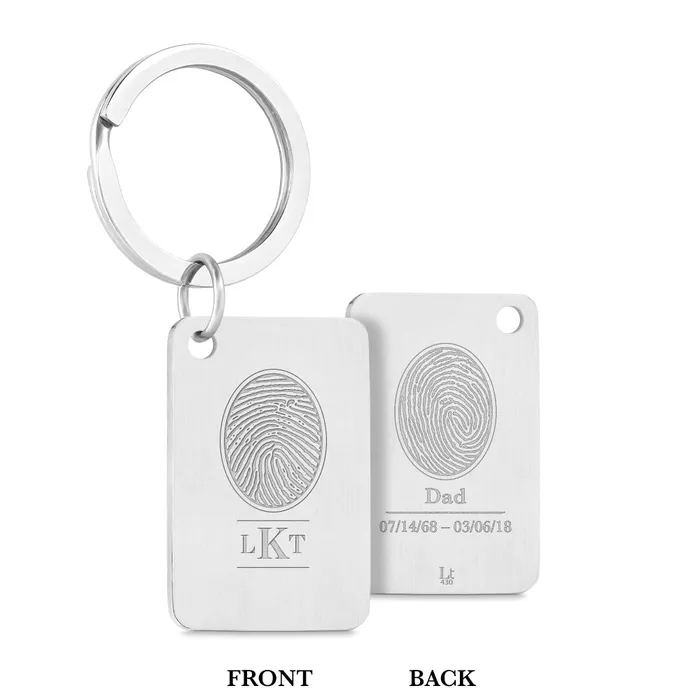Legacy Touch Bracelets Dual Print Stainless Steel Keychain