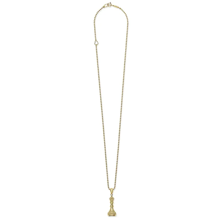 Rare Wonders 18K Gold Queen Pendant Necklace LAGOS Necklaces Rare Wonders 18K Gold Queen Pendant Necklace LAGOS Necklaces