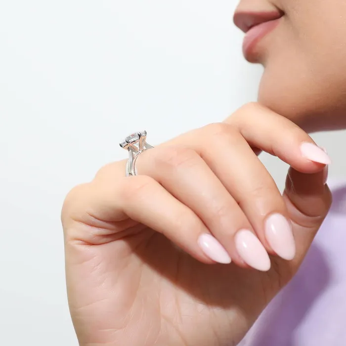 Rings BERRICLE Solitaire 38ct CZ Ring Set in Sterling Silver