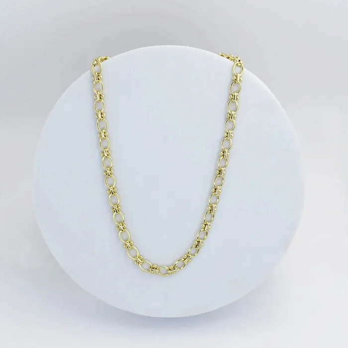 Treasure Jewels Necklaces Fancy Link Gold Necklace