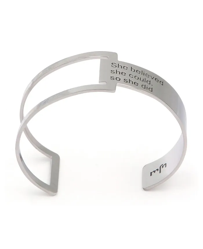 Buddha Groove Bracelets She Believed She Could So She Did Geometric Cuff Bracelet