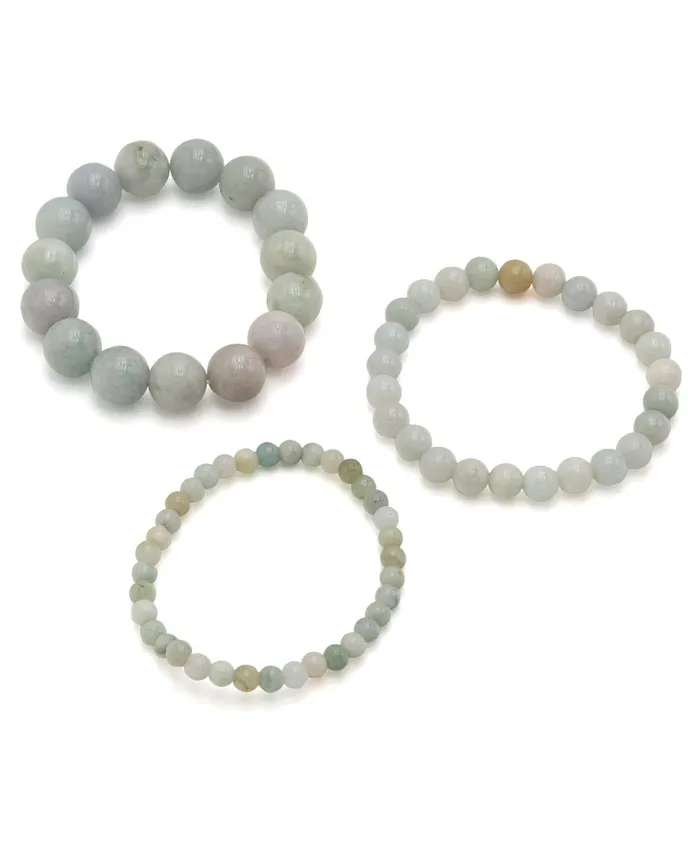 Buddha Groove Burmese Jade Lucky Gemstone Bracelet Bracelets