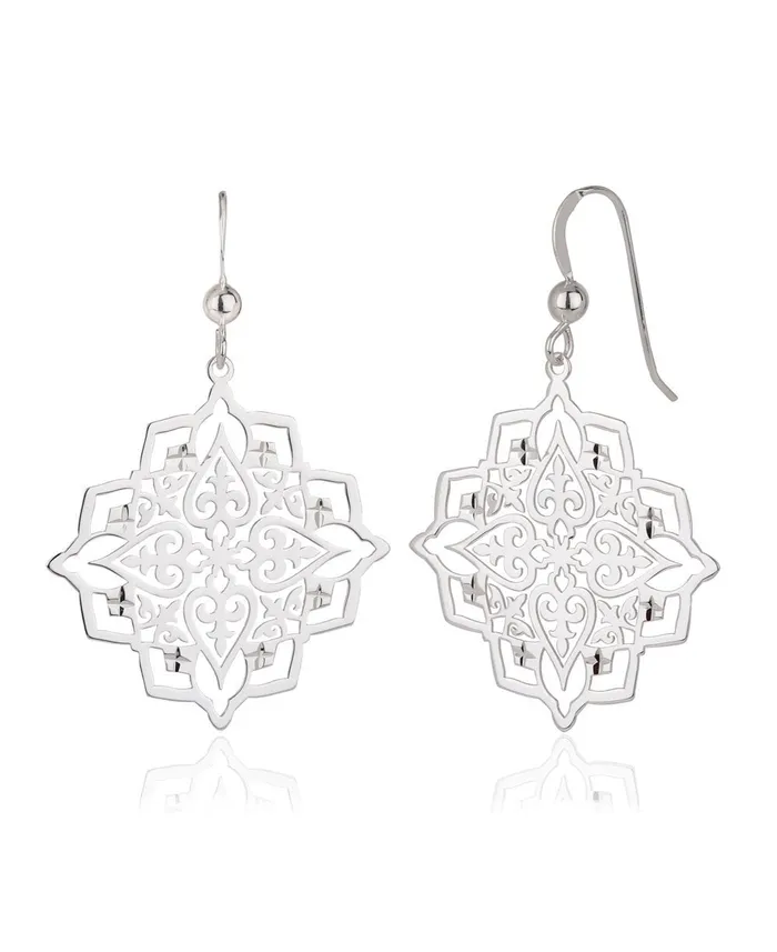 Earrings Buddha Groove Sterling Silver Mandala Earrings