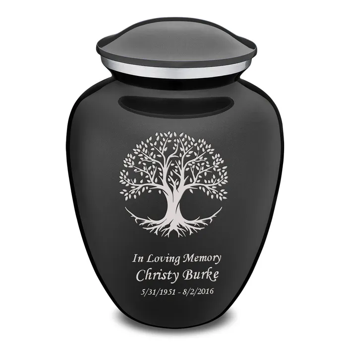 GetUrns Necklaces Adult Embrace Charcoal Tree of Life Cremation Urn