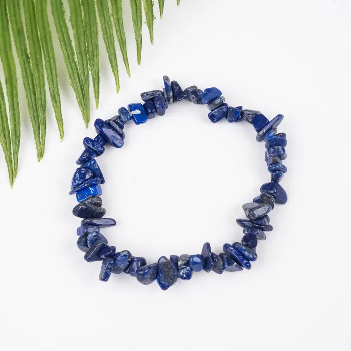 InnerVision Crystals Lapis Lazuli Tumbled Chips Bracelet Bracelets