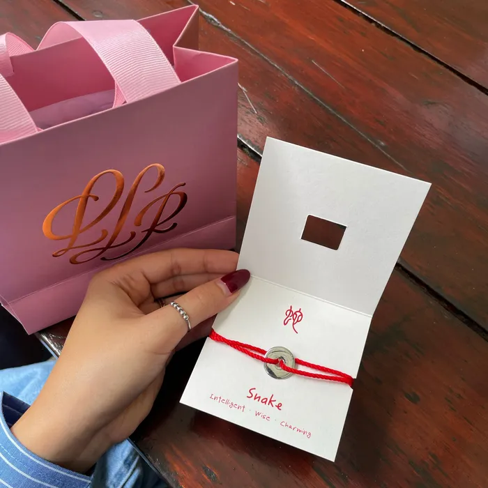 Loulourose Bracelets Lucky Red String Zodiac Coin Bracelet
