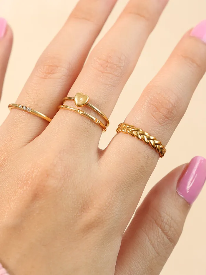 LOULOUROSE Braid Ring Rings