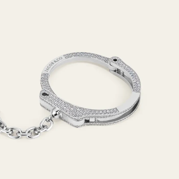 Love Lockdown Bracelet Hand crafted in 18k white gold and set with 539 highquality round brilliant cut diamonds Bracelets