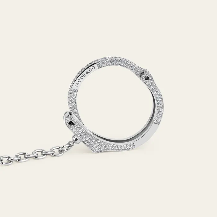 Love Lockdown Bracelet Hand crafted in 18k white gold and set with 539 highquality round brilliant cut diamonds Bracelets