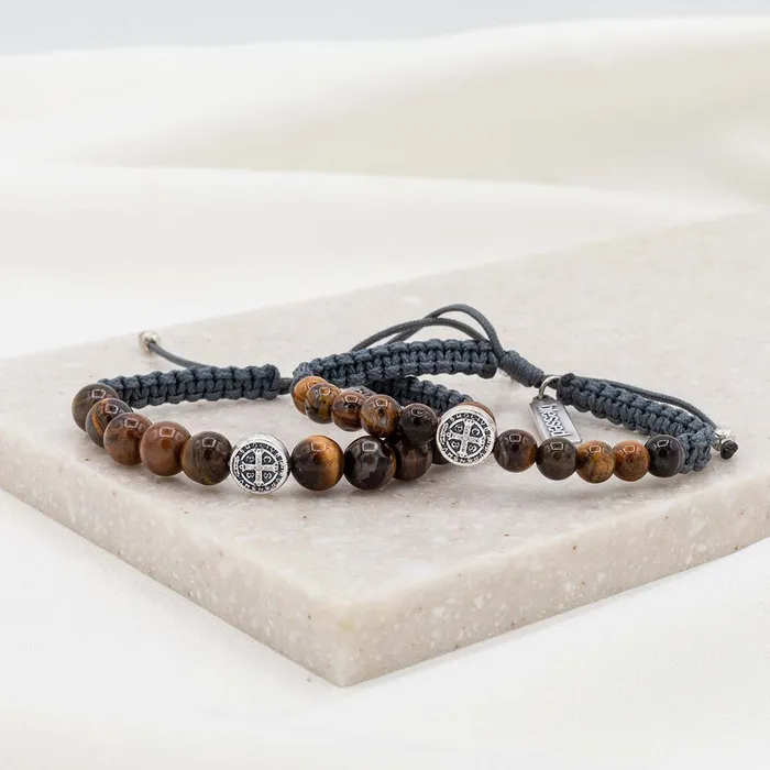 My Saint My Hero Bracelets His and Hers Companion Blessing Bracelet Set