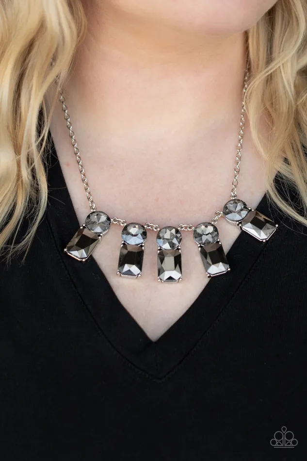 Necklaces All Eyes On U Jewelry Paparazzi Accessories Celestial Royal Silver Paparazzi Necklace