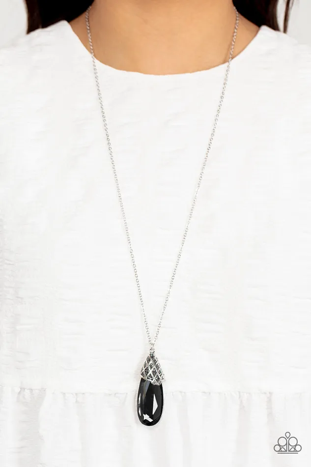 Necklaces Dibs on the Dazzle Silver Paparazzi Necklace All Eyes On U Jewelry Paparazzi Accessories