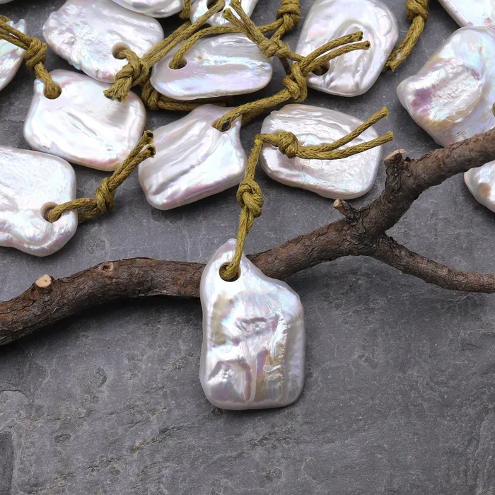 Necklaces Intrinsic Trading Drilled Genuine Natural Freshwater Freeform Square Rectangle Coin Pearl Pendant A3 Necklaces Intrinsic Trading Drilled Genuine Natural Freshwater Freeform Square Rectangle Coin Pearl Pendant A3