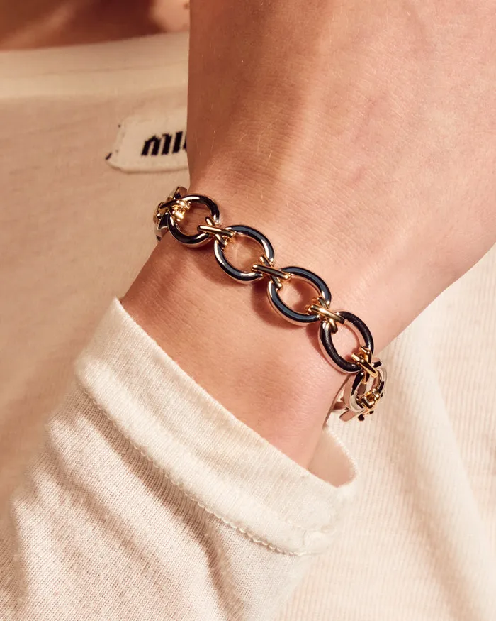 TwoTone Chain Bracelet Luv Aj Bracelets TwoTone Chain Bracelet Luv Aj Bracelets