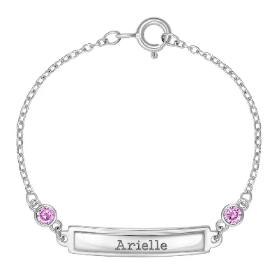 925 Sterling Silver CZ Identification Tag Baby ID Bracelet Newborn 45 Baby ID Bracelets Bracelets 925 Sterling Silver CZ Identification Tag Baby ID Bracelet Newborn 45 Baby ID Bracelets Bracelets