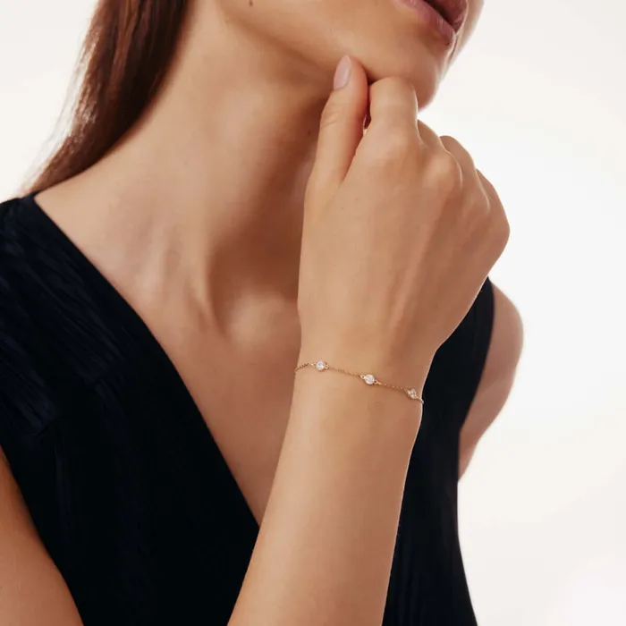 Bracelets Gelin Diamond Birthstone Station Bracelet