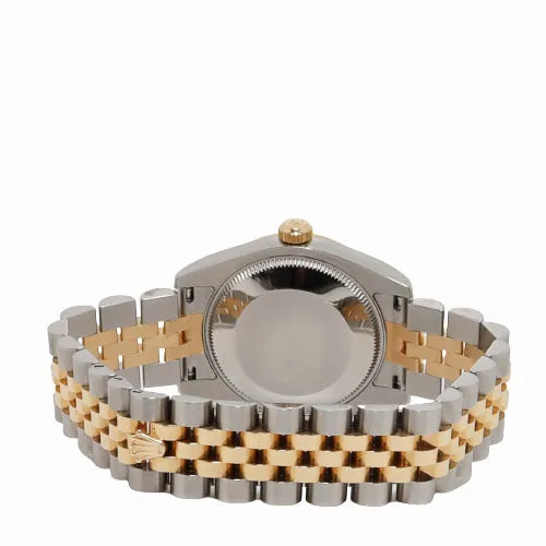 Bracelets Happy Jewelers Rolex Ladies Datejust Yellow Gold Stainless Steel 31mm Champagne Stick Dial Watch Reference 178273