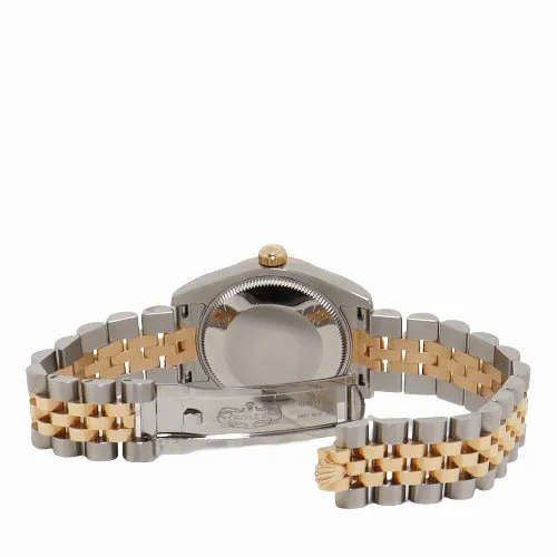 Bracelets Happy Jewelers Rolex Ladies Datejust Yellow Gold Stainless Steel 31mm Champagne Stick Dial Watch Reference 178273