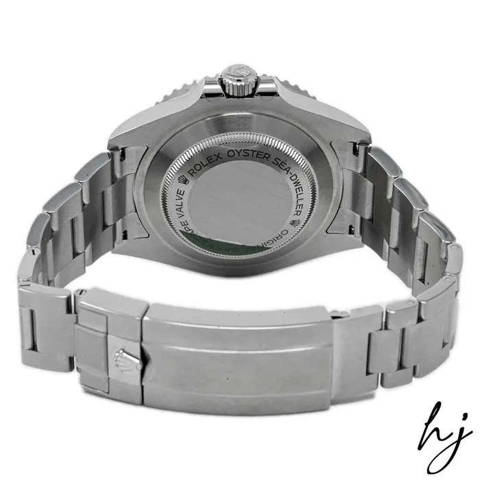 Bracelets Happy Jewelers Rolex Mens SeaDweller 50th Anniversary Edition Stainless Steel 43mm Black Dot Dial Watch Reference 126600