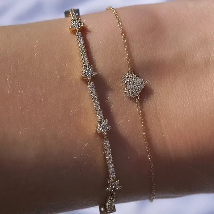 Bracelets Happy Jewelers Star Diamond Tennis Bracelet